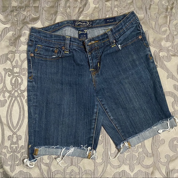 7 for all mankind denim shorts - Picture 1 of 3